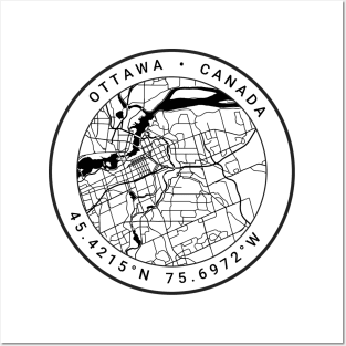 Ottawa Map Posters and Art